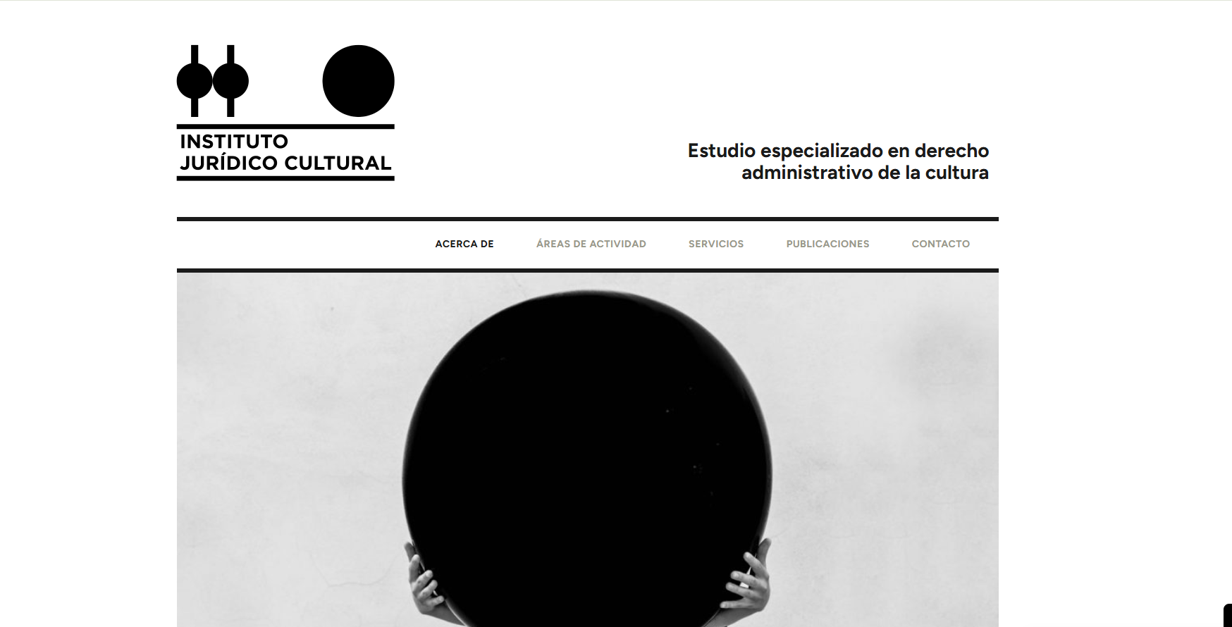 Home page of the Instituto Jurídico Cultural website